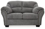 Allmaxx Pewter Loveseat - Ornate Home