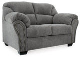 Allmaxx Pewter Loveseat - Ornate Home