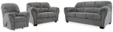 Allmaxx Pewter Sofa, Loveseat and Recliner (Online Special Price) - Ornate Home
