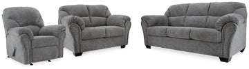 Allmaxx Pewter Sofa, Loveseat and Recliner - Ornate Home