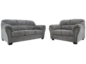 Allmaxx Pewter Sofa and Loveseat - Ornate Home