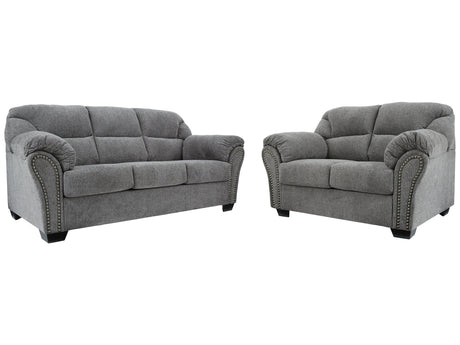 Allmaxx Pewter Sofa and Loveseat - Ornate Home