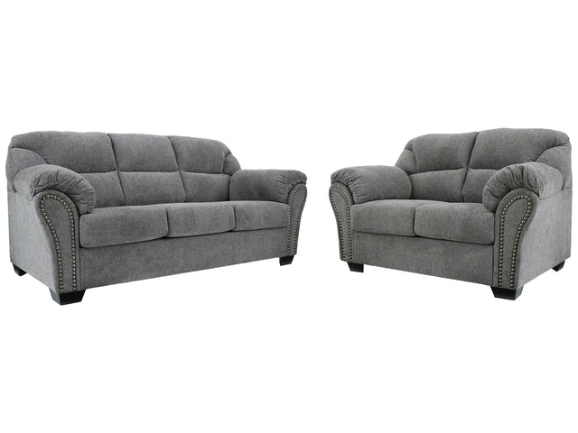 Allmaxx Pewter Sofa and Loveseat - Ornate Home