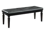 Allura Black Bedroom Bench - Ornate Home