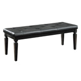Allura Black Bedroom Bench - Ornate Home