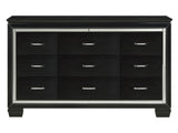 Allura Black Dresser - Ornate Home