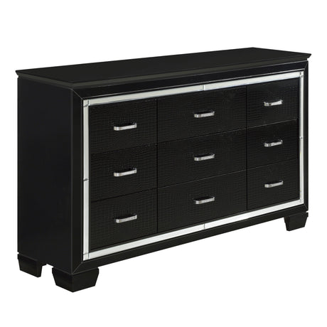 Allura Black Dresser - Ornate Home