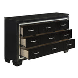 Allura Black Dresser - Ornate Home