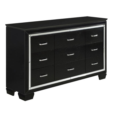 Allura Black Dresser - Ornate Home