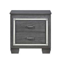 Allura Gray 4-piece Queen Bedroom Set - Ornate Home