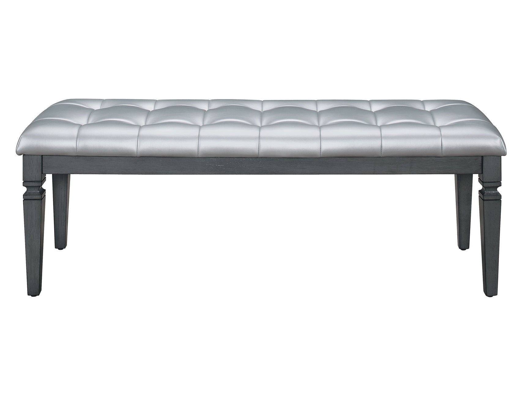 Allura Gray Bedroom Bench - Ornate Home