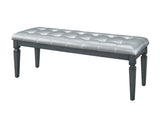 Allura Gray Bedroom Bench - Ornate Home