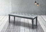 Allura Gray Bedroom Bench - Ornate Home