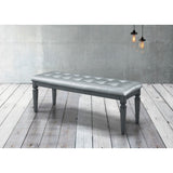 Allura Gray Bedroom Bench - Ornate Home