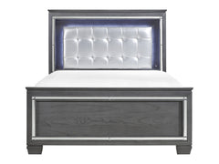 Allura Gray California King Bed - Ornate Home