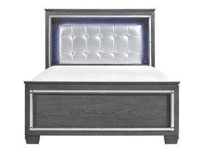 Allura Gray Full Bed - Ornate Home