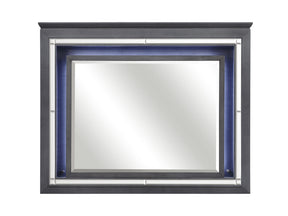 Allura Gray Mirror - Ornate Home