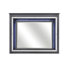Allura Gray Mirror - Ornate Home