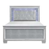 Allura Silver 5-Piece Queen Bedroom Set - Ornate Home