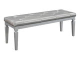 Allura Silver Bedroom Bench - Ornate Home