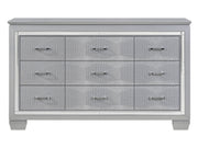 Allura Silver Dresser w/ 9 Drawers - Ornate Home