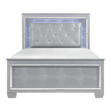 Allura Silver Full Bed - Ornate Home