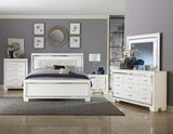 Allura Silver Led Lighting Full Bed - Ornate Home