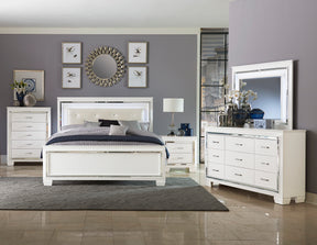 Allura Silver Led Lighting Full Bed - Ornate Home