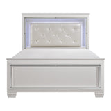 Allura Silver Led Lighting Full Bed - Ornate Home