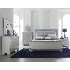 Allura Silver Nightstand - Ornate Home