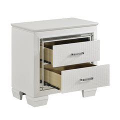 Allura White 4-piece Queen Bedroom Set - Ornate Home