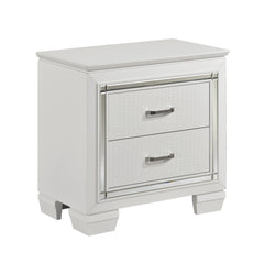 Allura White 5-Piece Queen Bedroom Set - Ornate Home