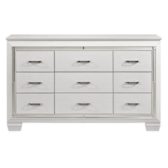 Allura White 5-Piece Queen Bedroom Set - Ornate Home