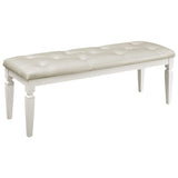 Allura White Bedroom Bench - Ornate Home