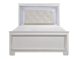Allura White California King Bed - Ornate Home