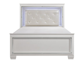 Allura White California King Bed - Ornate Home