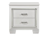 Allura White Nightstand - Ornate Home