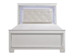 Allura White Queen Bed - Ornate Home