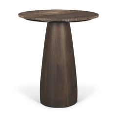 Allyson Cappuccino/Dark Brown 32" Round Pedestal Dining Table - Ornate Home