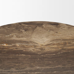 Allyson Cappuccino/Dark Brown 32" Round Pedestal Dining Table - Ornate Home