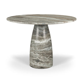 Allyson Gray/Brown 42" Round Pedestal Dining Table - Ornate Home