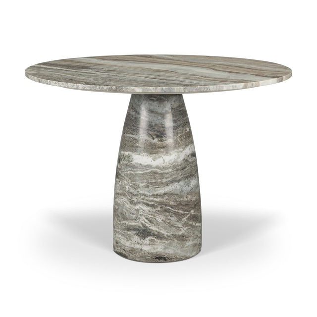 Allyson Gray/Brown 42" Round Pedestal Dining Table - Ornate Home