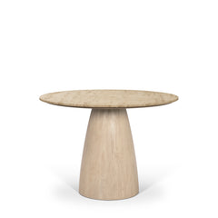 Allyson Light Brown 42" Round Pedestal Dining Table