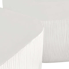 Alma White Concrete Outdoor Coffee Table - Ornate Home