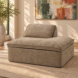 Almano Brown Modular - Right Facing Chaise