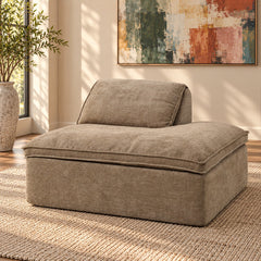 Almano Brown Modular - Right Facing Chaise - Ornate Home