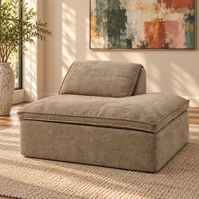 Almano Brown Modular - Right Facing Chaise