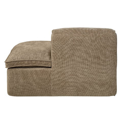 Almano Brown Modular - Right Facing Chaise - Ornate Home