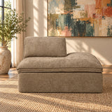 Almano Brown Modular - Right Facing Chaise