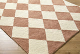 Almeda Diamond Washable Wool Rug - Ornate Home